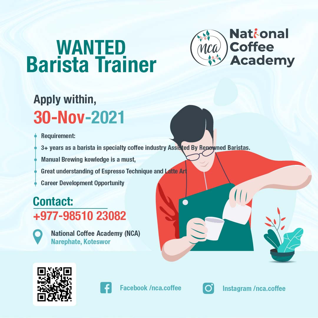 Barista trainer wanted