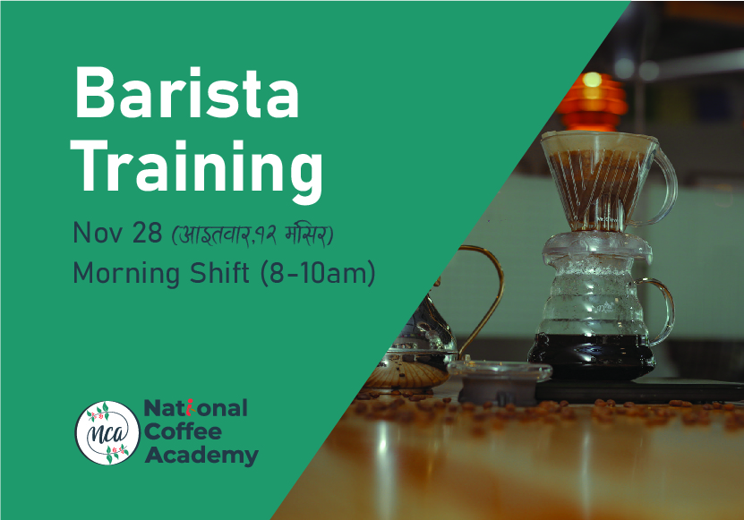 Barista Training Morning shift 8 am to 10 am