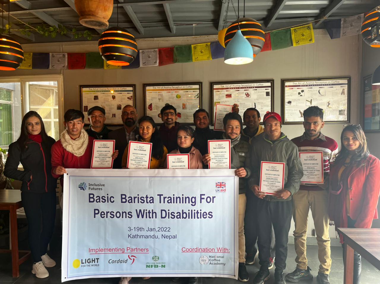 Barista Training Pic at NCA Cafe